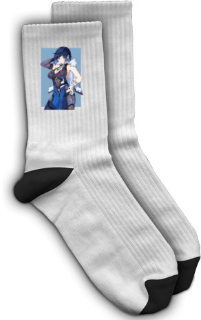 Socks - yelan genshin impact - Mfest