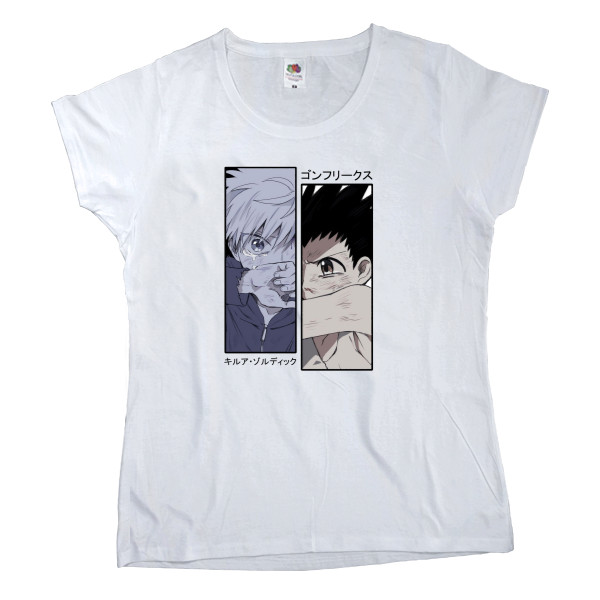 Women's T-shirt Fruit of the loom - gon and killua - Mfest