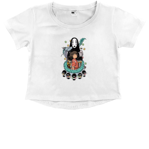 Kids' Premium Cropped T-Shirt - Унесённые призраками art - Mfest