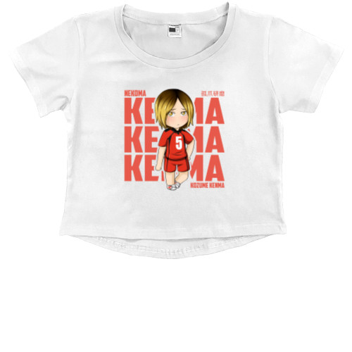 Kids' Premium Cropped T-Shirt - Kozume Kenma - Mfest