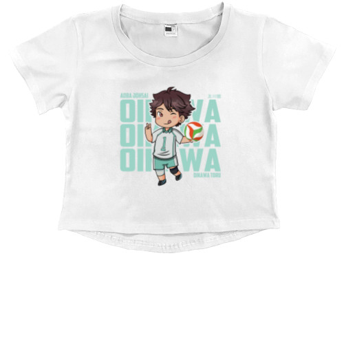 Kids' Premium Cropped T-Shirt - Oikawa Toru - Mfest