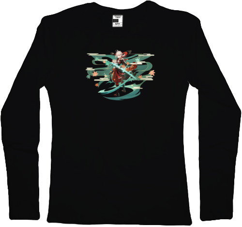 Women's Longsleeve Shirt - genshin impact кадзуха 2 - Mfest