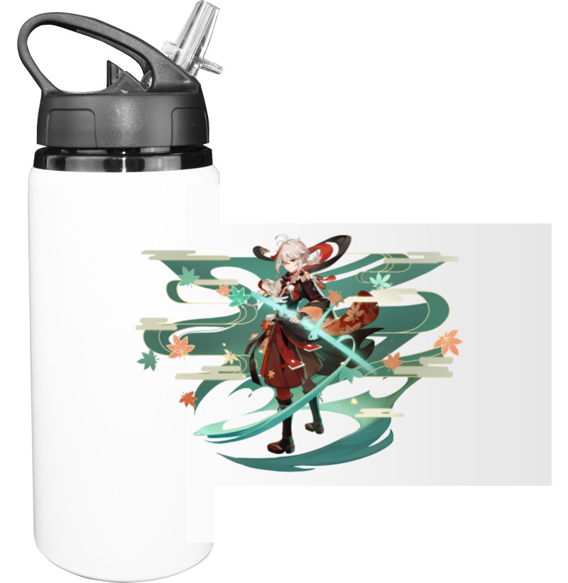 Sport Water Bottle - genshin impact кадзуха 2 - Mfest