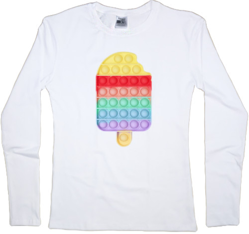 Women's Longsleeve Shirt - POP IT ICE CREAM - Mfest