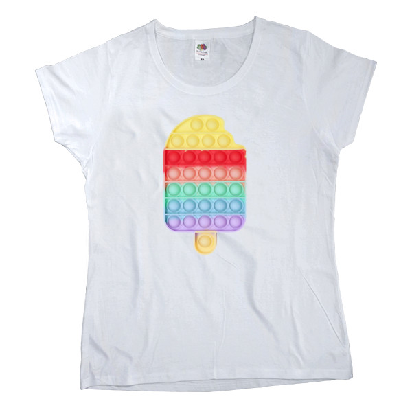 Women's T-shirt Fruit of the loom - POP IT ICE CREAM - Mfest