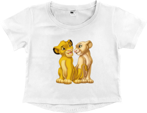 Women's Cropped Premium T-Shirt - lion king - Mfest