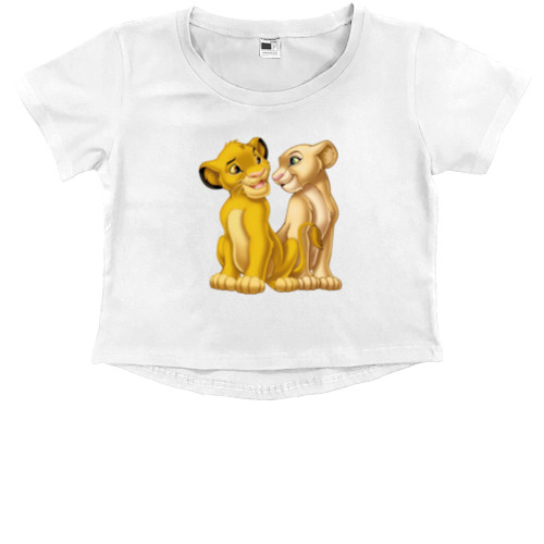 Kids' Premium Cropped T-Shirt - lion king - Mfest