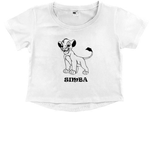 Kids' Premium Cropped T-Shirt - Simba - Mfest