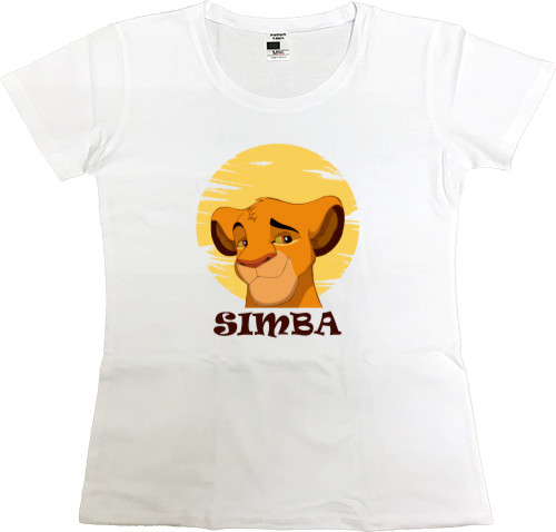 Women's Premium T-Shirt - Simba and the sun2 - Mfest