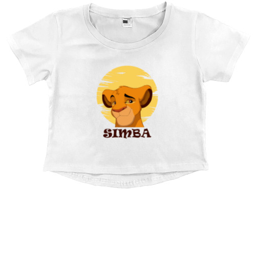 Kids' Premium Cropped T-Shirt - Simba and the sun2 - Mfest