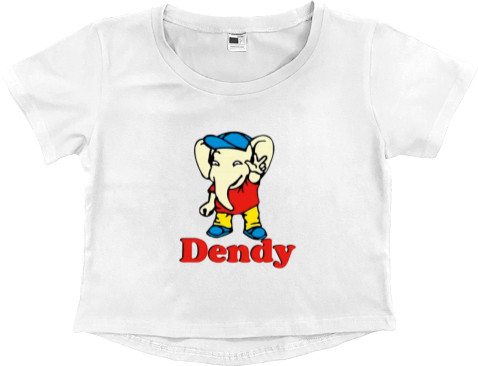 Women's Cropped Premium T-Shirt - Dandy - Mfest