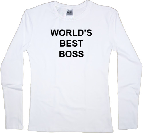 Лонгслив Женский - Worlds best boss - Mfest