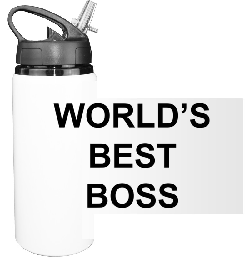 Бутылка для воды - Worlds best boss - Mfest