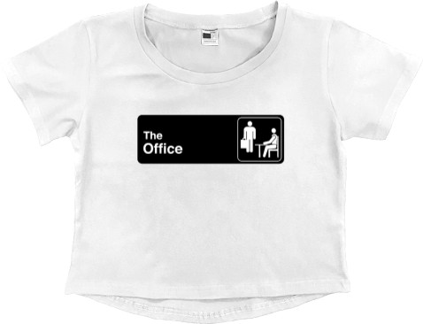 Women's Cropped Premium T-Shirt - The office - Mfest