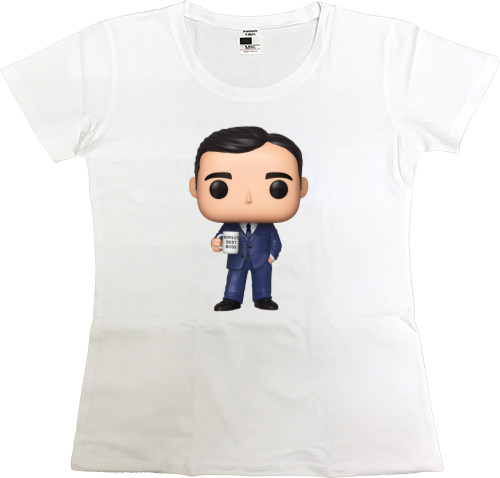 Women's Premium T-Shirt - The Office - Michael Scott Pop - Mfest