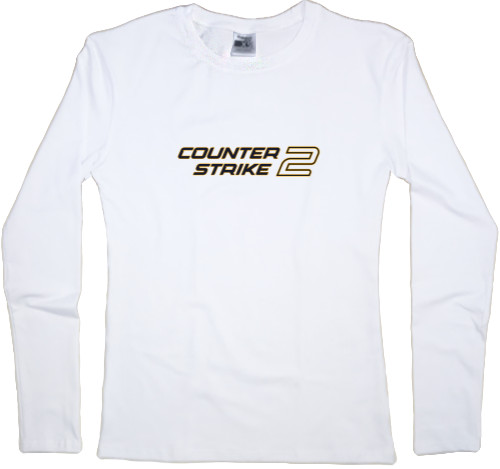 Women's Longsleeve Shirt - counter strike 2 logo - Mfest