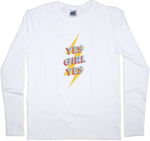 Men's Longsleeve Shirt - yes girl yes - Mfest