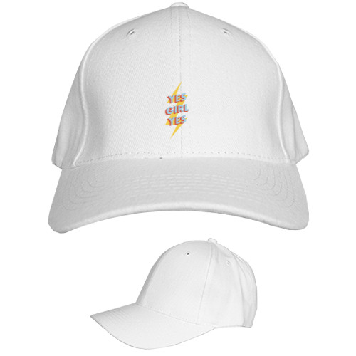 Kids' Baseball Cap 6-panel - yes girl yes - Mfest