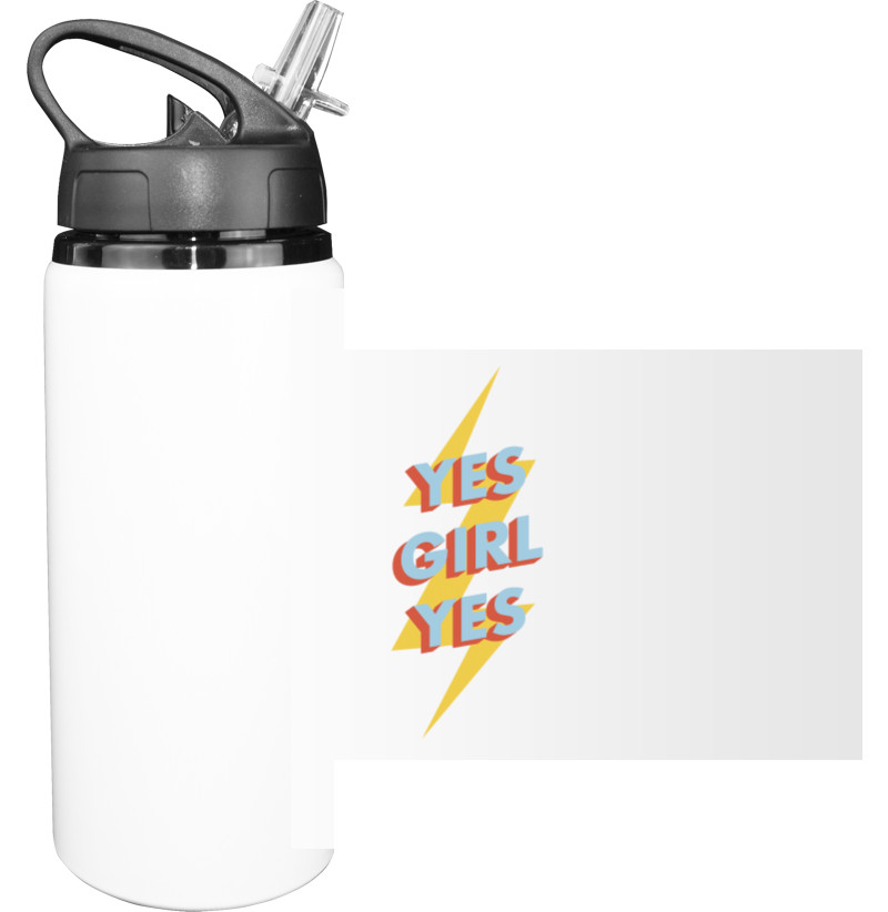 Sport Water Bottle - yes girl yes - Mfest