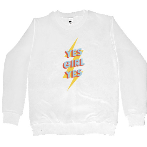 Men’s Premium Sweatshirt - yes girl yes - Mfest