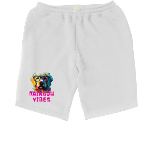 Kids' Shorts - Rainbow dog, Colorful dog, Rainbow Vibes - Mfest