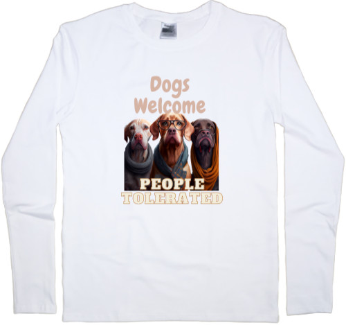 Kids' Longsleeve Shirt - Funny dogs saying - Mfest