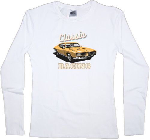 Women's Longsleeve Shirt - Vintage Racing Classic Car - Mfest