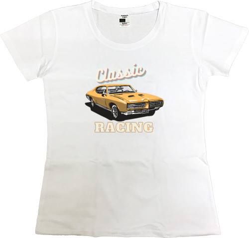 Women's Premium T-Shirt - Vintage Racing Classic Car - Mfest