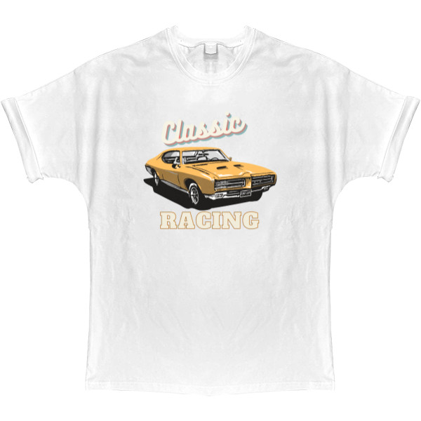 T-shirt Oversize - Vintage Racing Classic Car - Mfest