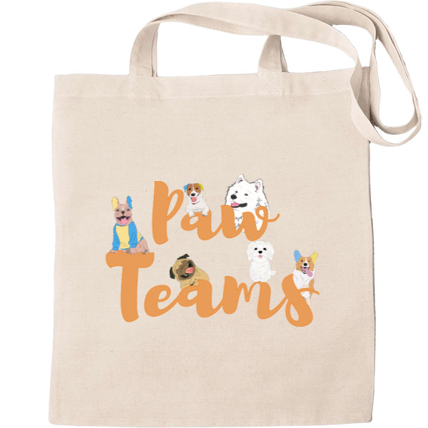 Tote Bag - Paw teams, cute dogs - Mfest