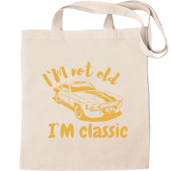 Tote Bag - Mustang Vintage car, I'm not old Im classic - Mfest