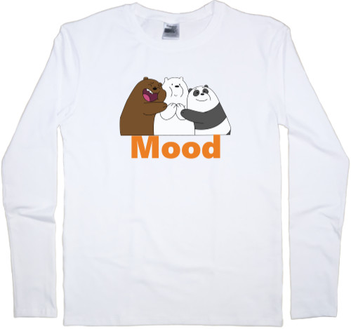 Men's Longsleeve Shirt - Funny bears, bears mood, bears, pandas - Mfest