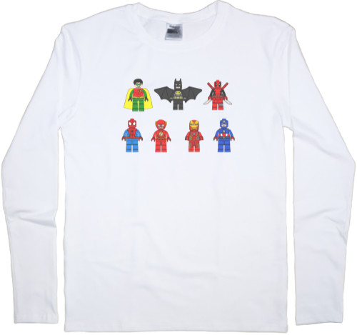 Men's Longsleeve Shirt - Lego Heroes DC/Marvel - Mfest