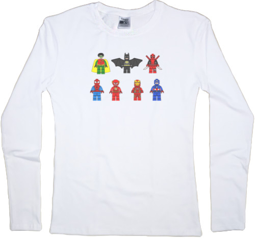 Women's Longsleeve Shirt - Lego Heroes DC/Marvel - Mfest