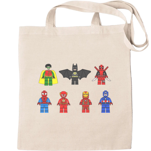 Tote Bag - Lego Heroes DC/Marvel - Mfest