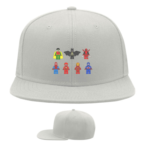 Snapback Baseball Cap - Lego Heroes DC/Marvel - Mfest