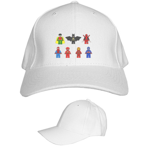 Kids' Baseball Cap 6-panel - Lego Heroes DC/Marvel - Mfest