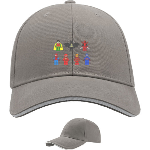 Sandwich Baseball Cap - Lego Heroes DC/Marvel - Mfest