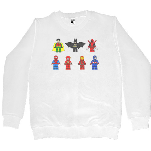 Kids' Premium Sweatshirt - Lego Heroes DC/Marvel - Mfest