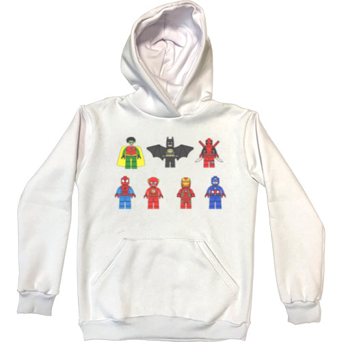 Kids' Premium Hoodie - Lego Heroes DC/Marvel - Mfest