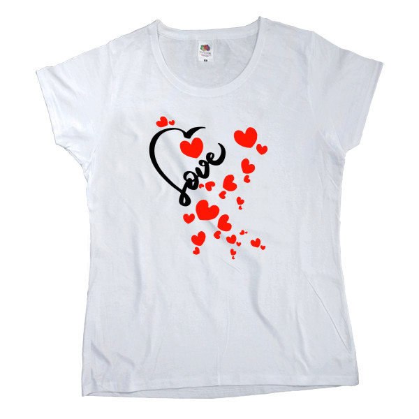 Women's T-shirt Fruit of the loom - Love - Mfest