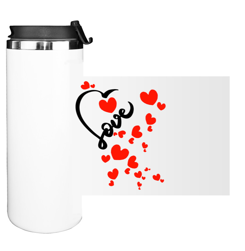 Water Bottle on Tumbler - Love - Mfest