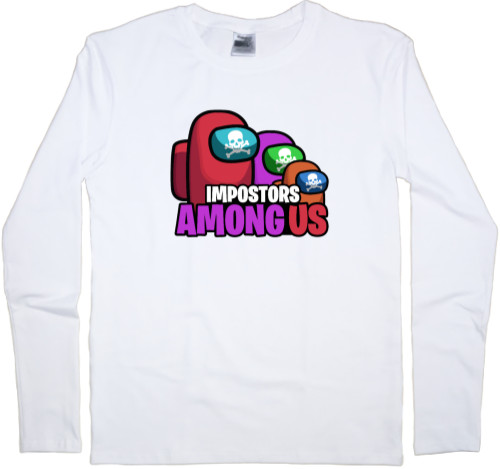 Among Us - Men's Longsleeve Shirt - color impostors - Mfest