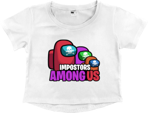 Among Us - Women's Cropped Premium T-Shirt - color impostors - Mfest