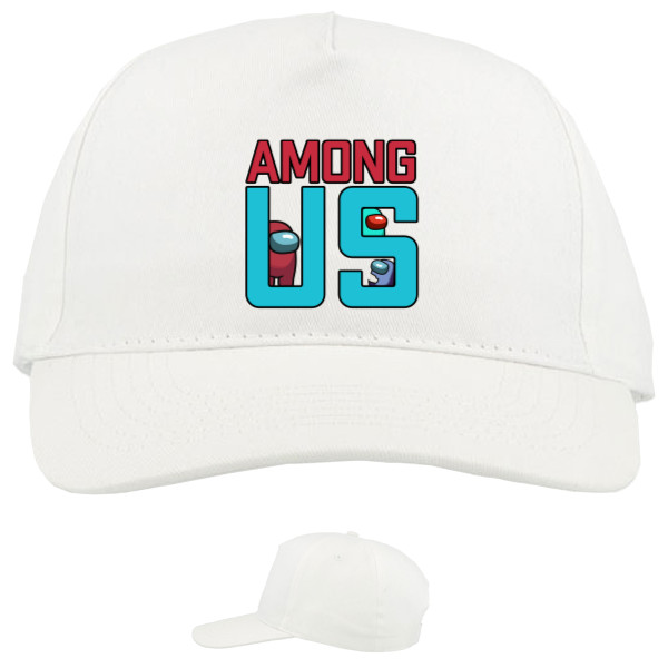 Baseball Caps - 5 panel - Among US text art - Mfest