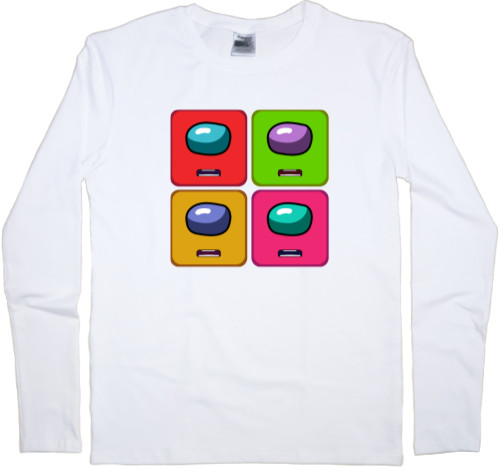 Men's Longsleeve Shirt - Among Us po art - Mfest