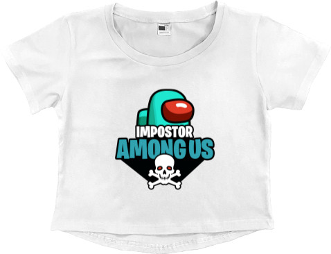 Women's Cropped Premium T-Shirt - Mega Impostor - Mfest