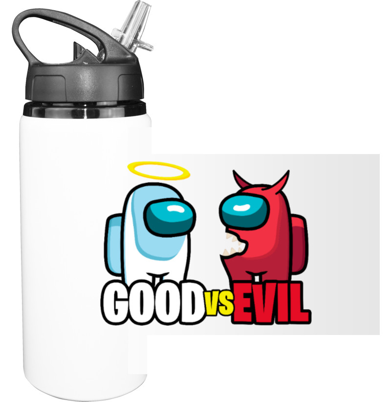 Sport Water Bottle - Goog vs Evil - Mfest