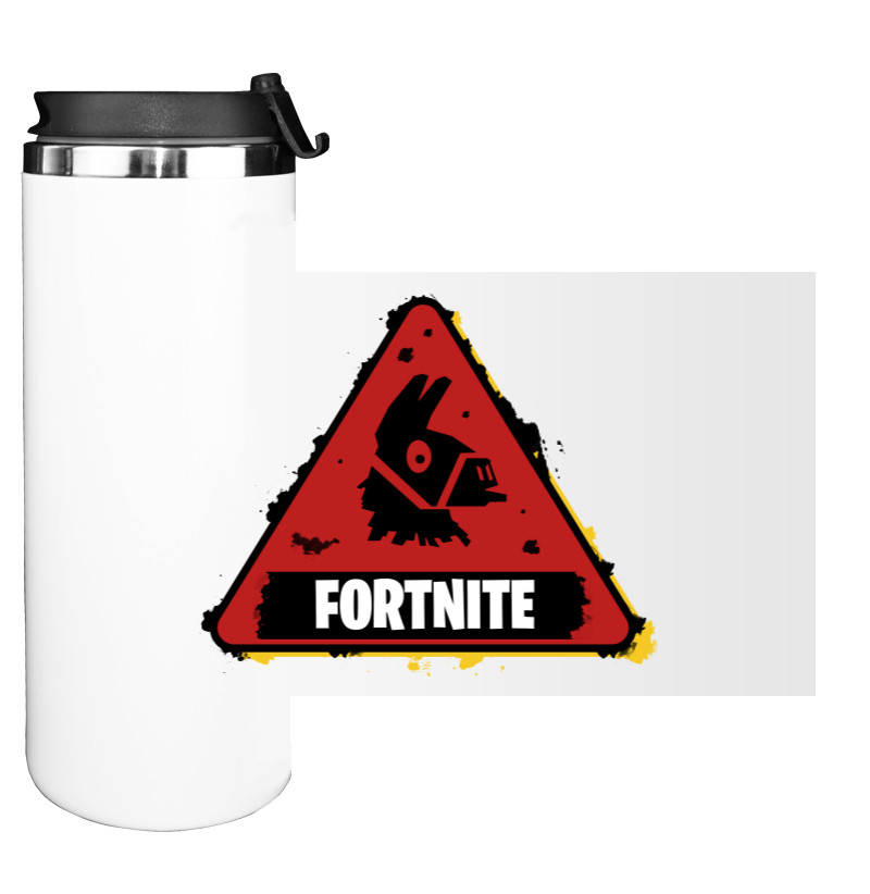 Water Bottle on Tumbler - Fortnite road signs - Mfest