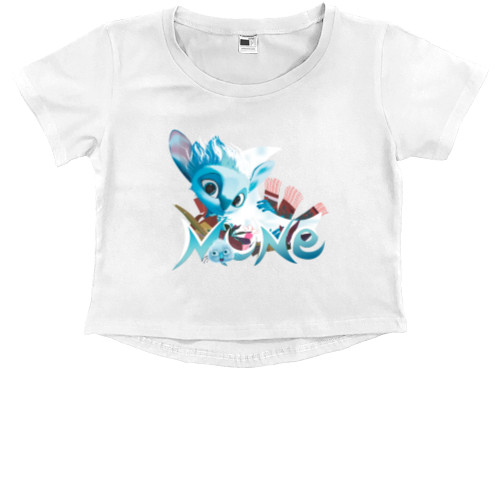 Kids' Premium Cropped T-Shirt - moon keeper - Mfest